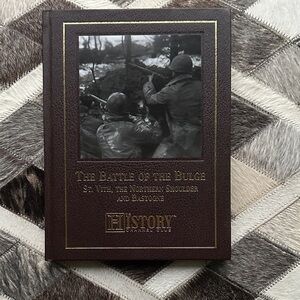 History Channel Leatherbound Book - The Battle of the Bulge - Brown